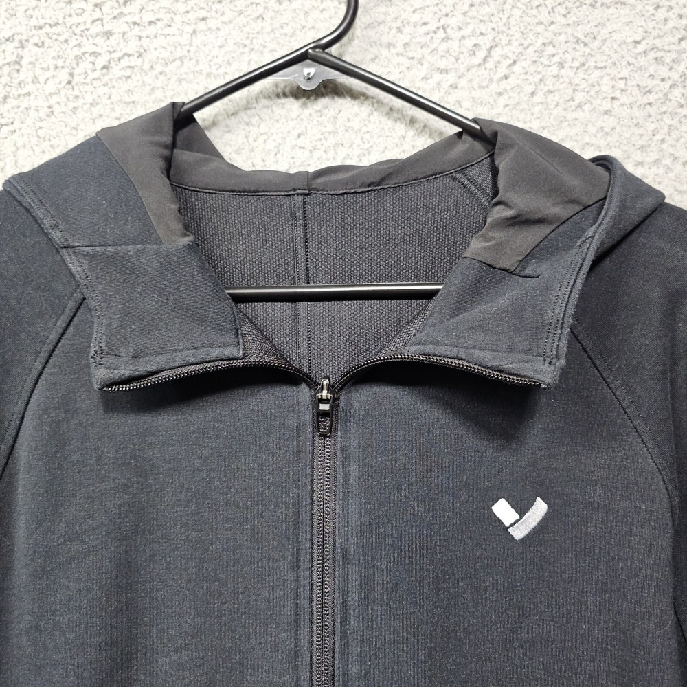 Lululemon Hoodie Mens Large Black City‎ Sweat Full Zip Embroidered Logo M3CBZS - Picture 2 of 13